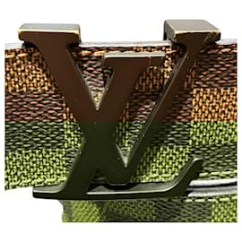 Louis Vuitton-Louis Vuitton Damier Santur Men's Belt-Brown