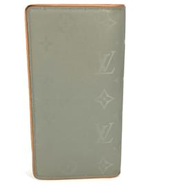 Louis Vuitton-Louis Vuitton Monogram Titanium Portefeuille Brazza Long Wallet-Brown