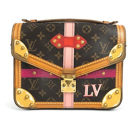 Pochette Metis Trunk d'été Monogram Louis Vuitton Marron Rose
