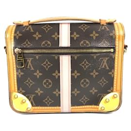 Louis Vuitton-Louis Vuitton Monogram Summer Trunk Pochette Metis-Brown,Pink