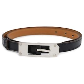 Hermès-Cinto de couro preto Hermes Kara-Preto