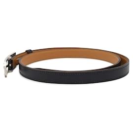 Hermès-Cinto de couro preto Hermes Kara-Preto