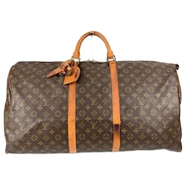 Louis Vuitton-Louis Vuitton Monogram Keepall 60 Travel Bag-Brown