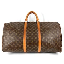 Louis Vuitton-Louis Vuitton Monogram Keepall 60 Travel Bag-Brown