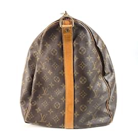 Louis Vuitton-Louis Vuitton Monogram Keepall Bandouliere 60 Travel Bag-Brown