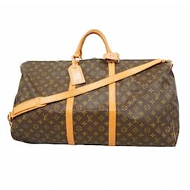 Louis Vuitton-Louis Vuitton Boston Bag Monogram Keepall Bandouliere 60-Brown