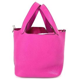 Hermès Hermes Picotin Lock PM Tote Bag Pink