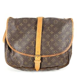 Louis Vuitton-Louis Vuitton Monogram Saumur 35 Shoulder Bag-Brown