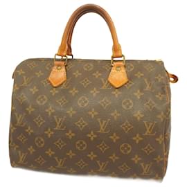 Louis Vuitton-Louis Vuitton Monogram Speedy 30 Handbag-Brown