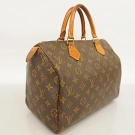 Louis Vuitton-Louis Vuitton Monogram Speedy 30 Handbag-Brown