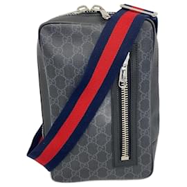 Gucci-Gucci Body Bag GG Supreme 478325-Black