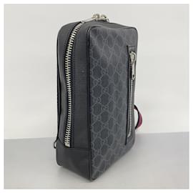 Gucci-Gucci Body Bag GG Supreme 478325-Black