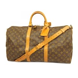 Louis Vuitton-Louis Vuitton Boston Bag Monogram Keepall Bandouliere 50-Brown