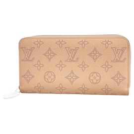 Louis Vuitton-Louis Vuitton Long Wallet Mahina Zippy M61868 Magnolia-Other
