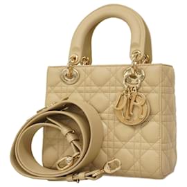 Christian Dior-Christian Dior Cannage Lady Handbag-Beige