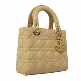 Christian Dior-Christian Dior Cannage Lady Handbag-Beige
