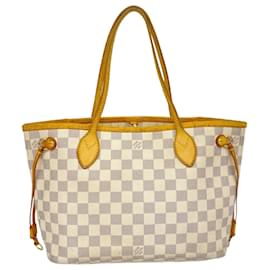 Louis Vuitton-Louis Vuitton Damier Azur Neverfull PM Tote Bag-White