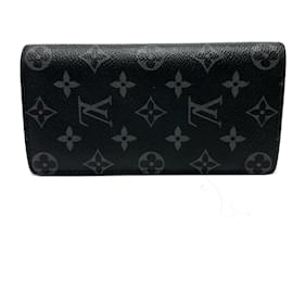 Louis Vuitton-Louis Vuitton Portefeuille Brazza Bi-fold Wallet-Black