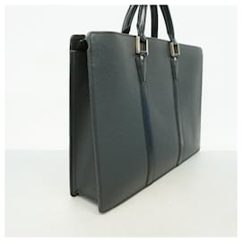 Louis Vuitton-Louis Vuitton Taiga Porte Document Handbag-Grey