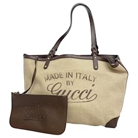 Gucci-Gucci Brown Tote Bag-Brown