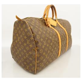 Louis Vuitton-Louis Vuitton Monogram Keepall 60 Boston Bag-Brown