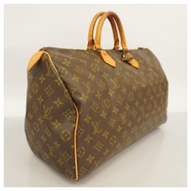 Louis Vuitton-Louis Vuitton Monogram Speedy 40 Handbag-Brown