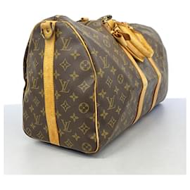Louis Vuitton-Louis Vuitton Boston Bag Monogram Keepall Bandouliere 45-Brown