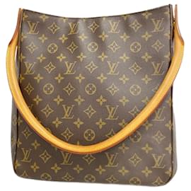 Louis Vuitton-Louis Vuitton Monogram Looping GM Shoulder Bag-Brown