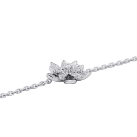 Van Cleef & Arpels-Van Cleef & Arpels White Gold Diamond Charm Bracelet-Other