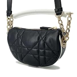 Christian Dior-Christian Dior Handbag Vibe Micro S7200ONOA-Black,White