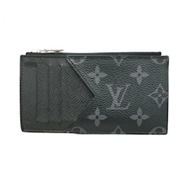 Louis Vuitton-Louis Vuitton Taigarama Coin Card Holder-Black