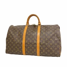 Louis Vuitton-Louis Vuitton Monogram Keepall 50 Boston Bag-Brown