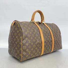 Louis Vuitton-Louis Vuitton Monogram Keepall 50 Boston Bag-Brown