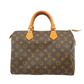Louis Vuitton-Louis Vuitton Monogram Speedy 30 Handbag-Brown