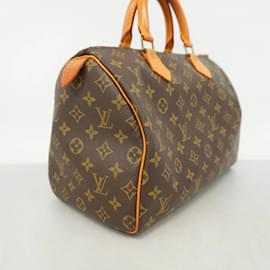 Louis Vuitton-Louis Vuitton Monogram Speedy 30 Handbag-Brown