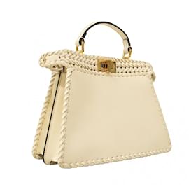 Fendi-Fendi Peekaboo I See You Handbag-White