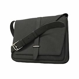 Hermès-Hermes Shoulder Bag Steve Light Togo Black-Black