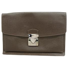 Louis Vuitton-Louis Vuitton Clutch Bag Taiga Belair M32598-Brown