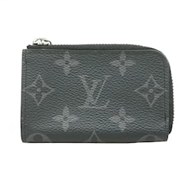 Louis Vuitton-Louis Vuitton Monogram Eclipse Coin Case-Black