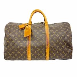 Louis Vuitton-Louis Vuitton Boston Bag Monogram Keepall 50-Brown