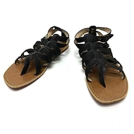 Christian Louboutin-Christian Louboutin Gladiator Sandals-Brown,Black