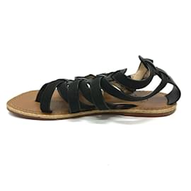 Christian Louboutin-Christian Louboutin Gladiator Sandals-Brown,Black
