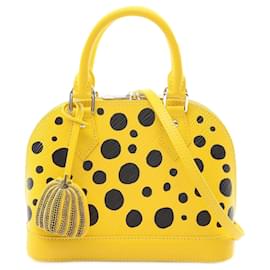 Louis Vuitton-Louis Vuitton x Yayoi Kusama Alma BB Epi Infinity Dot Handbag-Black,Yellow
