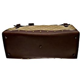 Authentic Gucci Tom Ford Rare Monogram GG Studded Travel Bag Black