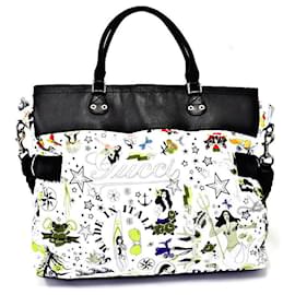 Gucci-Authentic Gucci 09 SS Frida Giannini Rare Mermaid Logo Motif 2 Way Tote-Multiple colors