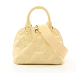 Louis Vuitton-Louis Vuitton Alma BB Soft Bubble Glam Banana Handbag-Yellow