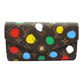 Louis Vuitton-Louis Vuitton LV x YK Portefeuille Sarah NM Bi-fold Long Wallet-Brown