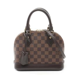 Louis Vuitton-Louis Vuitton Alma BB Damier Ebene Handbag-Brown