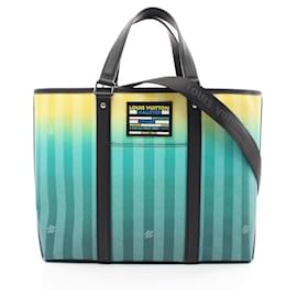 Louis Vuitton-Louis Vuitton Weekend Tote PM Bag-Black,Green,Yellow