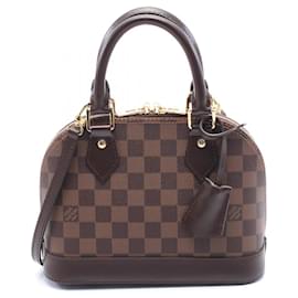 Louis Vuitton-Louis Vuitton Alma BB Damier Ebene Handbag-Brown